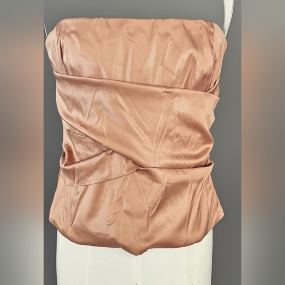 Spiegel's Stylish Strapless Satin Tube Top